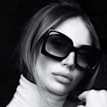 Pikkukuva 2 / 5: Ylisuuret neliönmuotoiset aurinkolasit naisten muoti aurinkolasit naisten suuret kehykset retro peili retro luksus Black Gray Style1