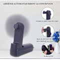 Miniatyrbild 3 av 4: Mini Portabel Handfläkt, Uppladdningsbar Batteridriven, Personlig Vikbar Tyst Fläkt Kan Användas Som Mobil Strömkälla, För Kontor Hem Utomhusresor (Blå)