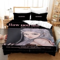 Miniatyrbilde 1 av 3: B19 Blackpink 3D-printet sengesett dynetrekk dynetrekk putetrekk barnegave AU single 140x210cm