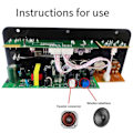 Miniatyrbilde 5 av 5: Forsterkerkort med Optisk Lyd Bluetooth AMP USB FM Radio TF Spiller DIY Audio Subwoofer for Hjem