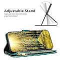Miniatyrbild 2 av 5: BINFEN COLOR Kompatibel med Samsung Galaxy A32 4G (EU Version) BF Style-15 Rombmönster Präglat Skyddsfodral med Dragkedja P Green
