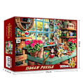 Miniatyrbilde 3 av 5: Puslespill for 1000 brikker Papirpuslespill Pedagogisk Intellektuell Dekompresjon DIY Puslespill Leker Gave Bookshelves cat
