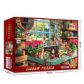 Miniatyrbilde 3 av 5: Puslespill for 1000 brikker Papirpuslespill Pedagogisk Intellektuell Dekompresjon DIY Puslespill Leker Gave Flower shop