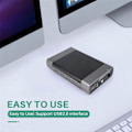 Miniatyrbild 4 av 5: 5.25 tum USB 2.0 SATA Externt Optisk Enhet Chassi Box Adapter för XP för PC EU-kontakt