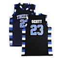 Miniatyrbillede 1 af 2: Retro jersey broderet basketball vest til mænd Black No. 23 M