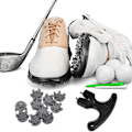 Pikkukuva 4 / 5: Golf-piikit, 30 kpl, Vaihtopiikit, Avain, Metalliset Kierteet, 6 mm Halkaisijaltaan, Golf-piikit