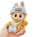 Pikkukuva 1 / 5: 17cm Mini-nuken vaatteet asusteet Labubu-neulepusero hattu olkalaukku vaatteet Labubu-nukelle A3