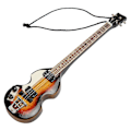 Miniatyrbilde 2 av 5: Miniatyr Elektrisk Gitar Modell Innovativ Simulering Håndlaget Tre Gitar Dekorasjon for Gaver Samling 13