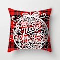 Miniatyrbild 1 av 5: 45x45cm Röd Vit Svart Rutig Jul Kuddfodral God Jul Ornament För Hemmet Jul Nyår 2023 Soffa Bil Kudde Överdrag multi