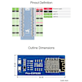 Miniatyrbild 5 av 5: ESP8266 WiFi-modul för Pico, expansionsmodul kontrollerad via UART AT