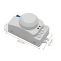 Miniatyrbillede 2 af 5: 3X 5.8GHz HF System LED Mikrobølge 360 Graders Bevægelsessensor Lyskontakt Kropsbevægelsesdetektor, Hvid