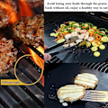 Miniatyrbilde 2 av 5: Grillmatte 40x50cm, 4 stk, Bakepapir Gjenbrukbart, BBQ Grillmatte, Grillmatter, Teflon Non-stick Gjenbrukbar, for Gassgrill, Kullgrill
