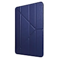 Miniatyrbild 3 av 5: Kompatibelt Fodral för iPad Pro 13 (2024) Origami Ställ PU Läder+Silikon Tablet Skydd DarkBlue