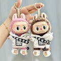 Pikkukuva 2 / 5: 17 cm:n minipehmolelun vaatteet asusteet Korealaisille Kpop Exo Labubu -idolinukeille katupoikavaatteet lahjaksi Gray