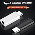 Pikkukuva 4 / 5: 2 KPL Type-C - 3,5 mm:n liitinmuunnin Kuulokkeiden äänisovitin Kaapeli Type USB C - 3,5 mm:n naaraspuoliseen kuulokeliitäntään