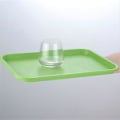 Miniatyrbilde 2 av 5: 45x35cm Rektangulært Fast Food Brett Hotell Restaurant PP Serveringsbrett, Størrelse L (BPA-fritt, Ikke FDA-sertifisert) Red