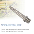 Miniatyrbild 3 av 5: 2 st Cykel Titan Pedalaxlar Passar Zero X1 X2 & Light Action 78 mm