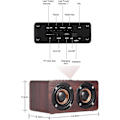 Pikkukuva 2 / 3: Puinen Bluetooth-kaiutin, W5 punainen puukuvioinen Bluetooth-kaiutin Bluetooth 4.2 10W kaksoiskaiuttimet