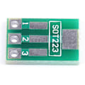 Pikkukuva 2 / 5: 100 kpl SOT89 SOT223 - DIP PCB -siirtokortti Pin-sovitinlevy Kaksipuolinen 1,5 mm 2,3 mm - 2,54 mm