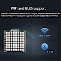 Miniatyrbild 4 av 5: ESP32-S3 Mikro-Utvecklingskort HAT 8x8 LED-Matris Wi-Fi+Bluetooth Lågenergi Utvecklingskort