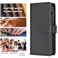 Miniatyrbillede 5 af 5: BF Style-19 Kompatibel Med Oppo A74 / A93 / A54 5G Lynlåslomme PU Læder Telefon Etui Wallet Stand Cover Black