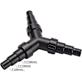 Miniatyrbilde 2 av 5: 3-veis fordeler 25/32/38mm slange Y-splitter kobling for dam pumpe hageslange og vannveier ventiljustering (1\"/1 1/4\"/1 1/2\")