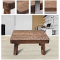 Miniatyrbillede 3 af 5: Høje Senge Trætrin Solid Træ Lille Skammel Køkken Stue Skab Holdbar Robust Rustik Og Retro Design