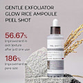 Miniatyrbillede 2 af 5: Peel Shot Glow Rice Ampoule Duo Hvide ris ampul + Sorte ris ampul Blød eksfolierende ansigts- og kropsscrub Døde hudceller, hudormefjerner til alle