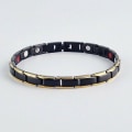 Miniatyrbild 1 av 5: Slimmande Armband Lymfdränage Magnetisk Terapi Black with Gold