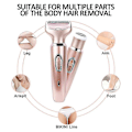 Miniatyrbillede 2 af 5: Shaver Dame Kropshår Genopladelig Trimmer Barbermaskine