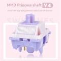 Miniatyrbild 2 av 5: 70 st MMD Princess V4 Switch för DIY Mekaniskt Tangentbord 53g