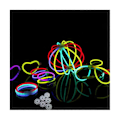 Miniatyrbillede 2 af 5: 100 STK Fluorescerende Lys Glow Sticks Armbånd Halskæder til Bryllupsfest Glow Sticks Lyse Farver
