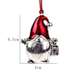 Miniatyrbillede 1 af 5: Juletræsdekoration Vedhæng Hængende Metalpynt Julemand Snefnug Juletræ Snemand Dyr Krans Juleartikler style 11