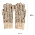 Miniatyrbild 2 av 5: Vinter Touchscreen Stretch Termiska Magiska Handskar Varma Ullstickade Tjocka Fleece Style2
