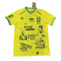 Miniatyrbild 1 av 2: 22-23 Brasilien hemmatröja Pelé minnesutgåva anpassad träningsdräkt kortärmad tröja T-shirt Cantona NO.7 M