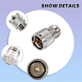 Miniatyrbillede 5 af 5: UHF Han PL259 til N Hun M/F Lige Coax RF Adapter