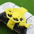 Miniatyrbillede 3 af 5: Mini Rat Controller til Racerspil, Gamepad Racing Rat til Simulationsspil (sølv)