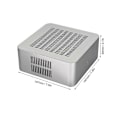 Miniatyrbild 3 av 5: Aluminiumchassi Litet Skrivbordsdatorfodral PSU HTPC Mini-ITX PC-fodral 2 USB 3.0-portar