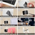 Miniatyrbild 5 av 5: 4 Stycken Lasergraveringsmarkeringspapper, Svart Lasergraveringspapper för Fiberlasergravering, för Metall, Glas, Keramik