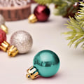 Miniatyrbild 5 av 5: 99 st Okrossbara Juldekorationer Set Trädkulor För Högtids Bröllopsfest Säsongsdekoration green