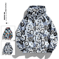 Miniatyrbillede 2 af 5: Herre efterår taktisk jakke lynlås sweatshirt udendørs hættejakke grey M(57.5-65KG)