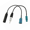 Miniatyrbillede 5 af 5: 2 STK Bil Stereo FM AM Radio Antenne Adapter Kabel Z Hun Til Din Hun Z Han Til DIN Han DAB Radio Tuner Eftermontering