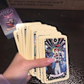 Pikkukuva 3 / 5: Tarot-oraakkelikortti, mystinen ennustus, sarjakuvat, Tarot-tyttökorttipeli, lautapeli, englanninkielinen pokeri Tarot del fuego