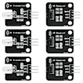 Miniatyrbillede 1 af 5: 38Khz IR Modtager IR Sender Sensor Modul Kit IR Digital 38KHz Infrarød Modtagermodul Infrarød