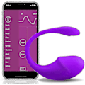 Miniatyrbillede 1 af 5: Smart Silikone Bækkenbundstræner til Kvinder Vandtæt Blærekontrol Træner med App Fjernbetjening Genopladelig (rosarød) Purple