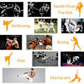 Miniatyrbillede 5 af 5: Buede Bokse Fokus Punching Mitts - Kunstlæder Trænings Håndpuder, Ideel til Karate, Muay Thai Kick, Sparring, Dojo, Kampsport