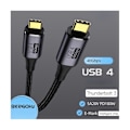 Miniatyrbilde 3 av 5: USB Fullfunksjons Datakabel, 40G 100W Type C Datakabel, 3 Høyhastighets Hurtiglading, Type-C Hann til