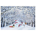 Miniatyrbilde 1 av 5: 210X150Cm Vinter Snø Bakgrunn Stoff Snøfnugg Juletre Glitter Hvit Skog Fest Fotografering