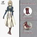 Miniatyrbillede 3 af 5: Violet Evergarden Cosplay Støvler Brugerdefineret Størrelse Anime Cosplay Sko Violet Evergarden 35