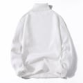Miniatyrbilde 1 av 5: Vinter Herre Fleece Turtleneck Genser Menn 2022 Ny Casual Strikket Tykk Genser Mannlig Merke Høst Cashmere O-hals Herre Topper White turtleneck XL (63-72KKG)